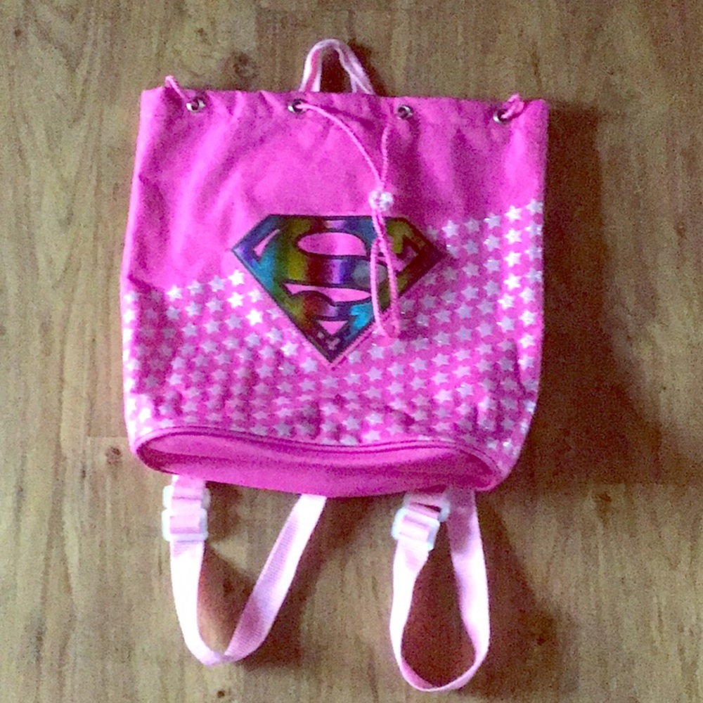 Supergirl drawstring tote bag 🦸🏼‍♀️